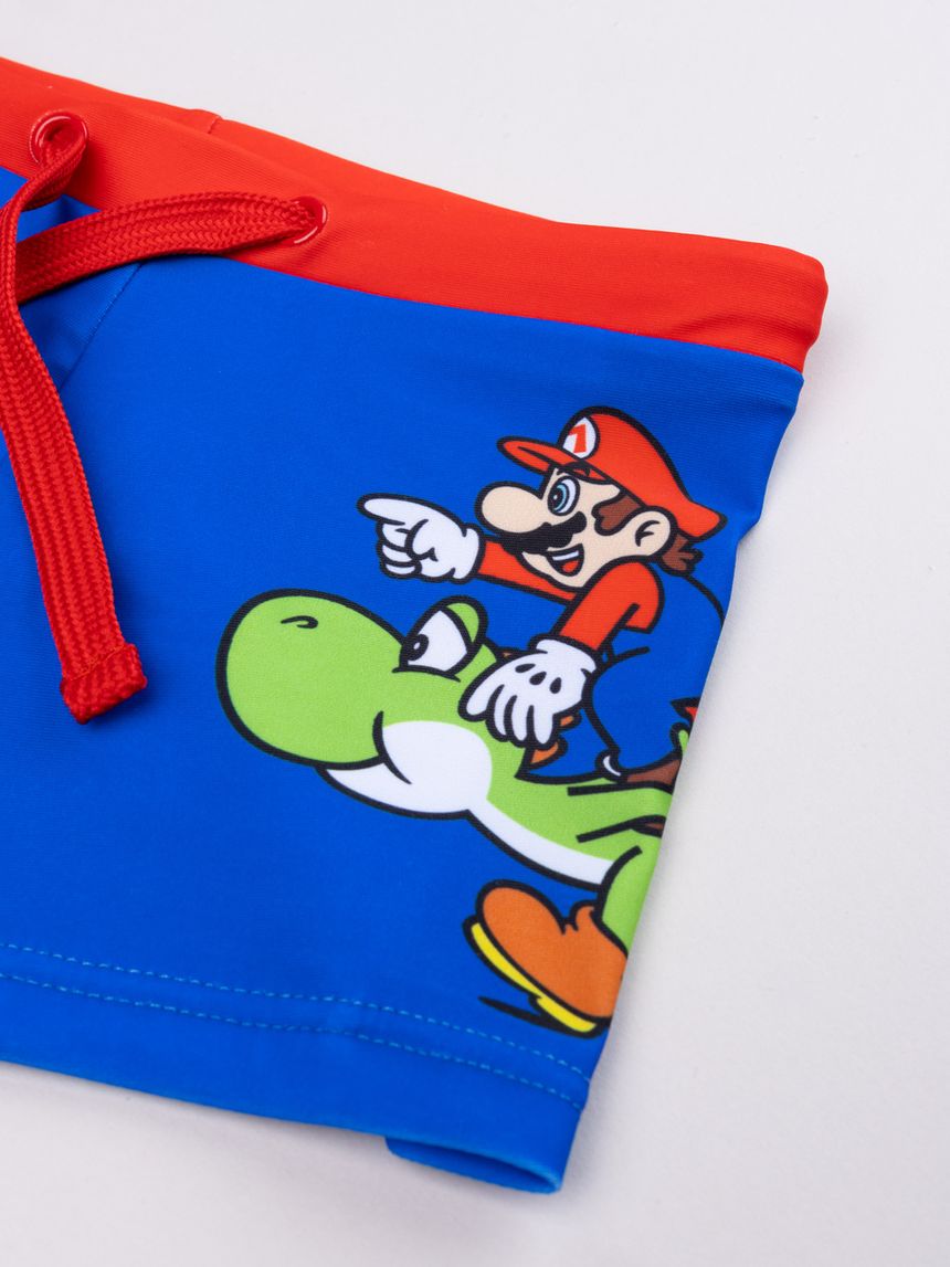 παιδικό μαγιό σορτσάκι μπλε super mario για αγόρι - Prénatal