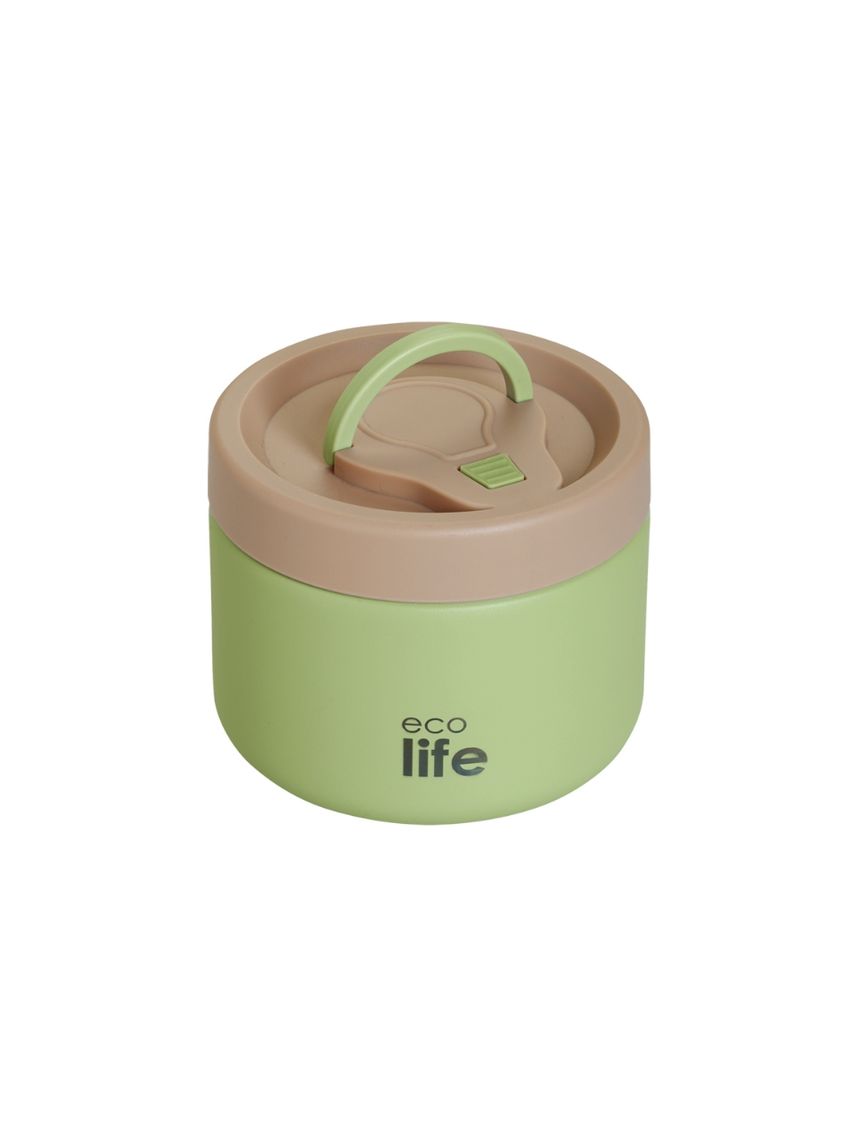 Ecolife στρογγυλός θερμός φαγητού 650ml πράσινο 33-bo-9095 - Ecolife