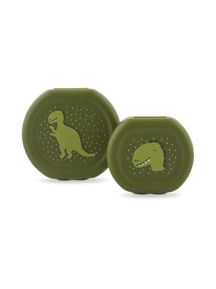 Trixie σετ φαγητοδοχεία snack box with clips 2τμχ mr. dino t06201 - TRIXIE