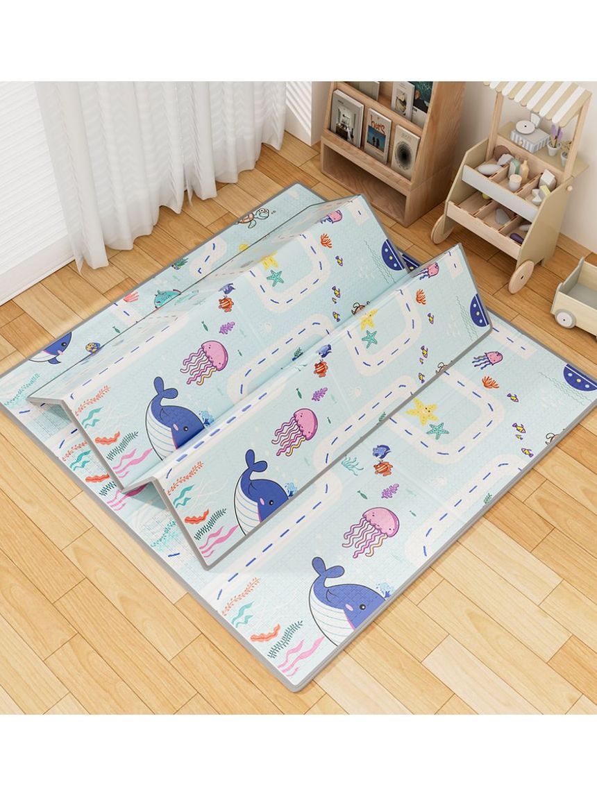 Bebe stars χαλάκι δραστηριοτήτων διπλής όψης 150x150x1cm 100-503 - Bebe Stars
