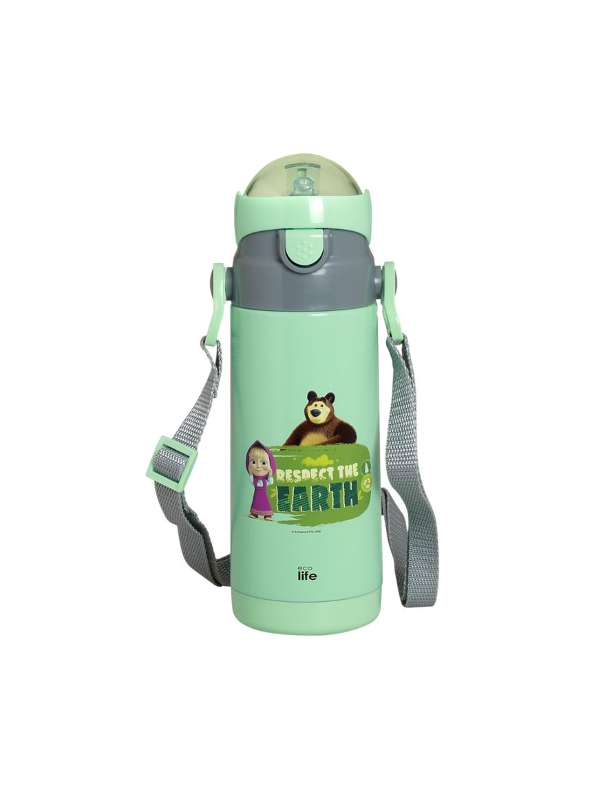 Ecolife kids thermos παγούρι 'masha -respect earth' 400ml mint 33-bo-2121 - Ecolife