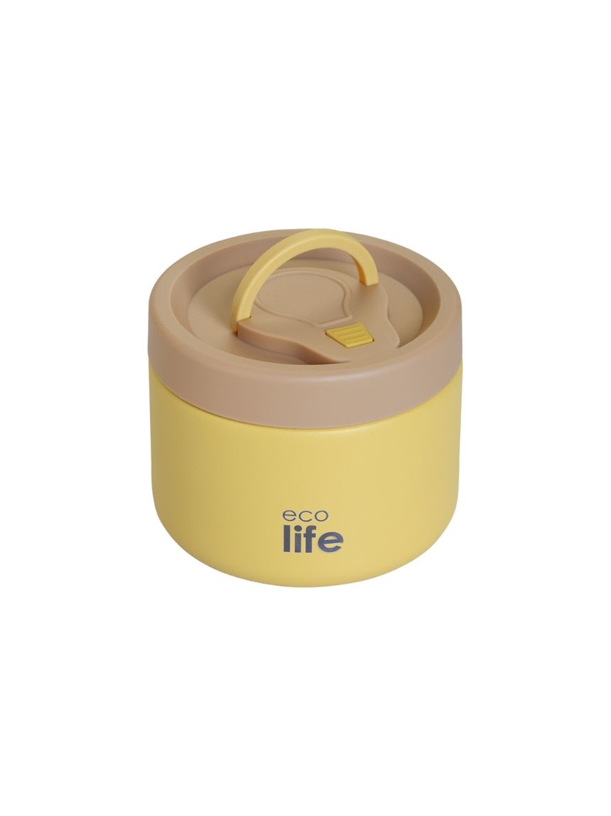 Ecolife στρογγυλός θερμός φαγητού 650ml κίτρινο 33-bo-9094 - Ecolife