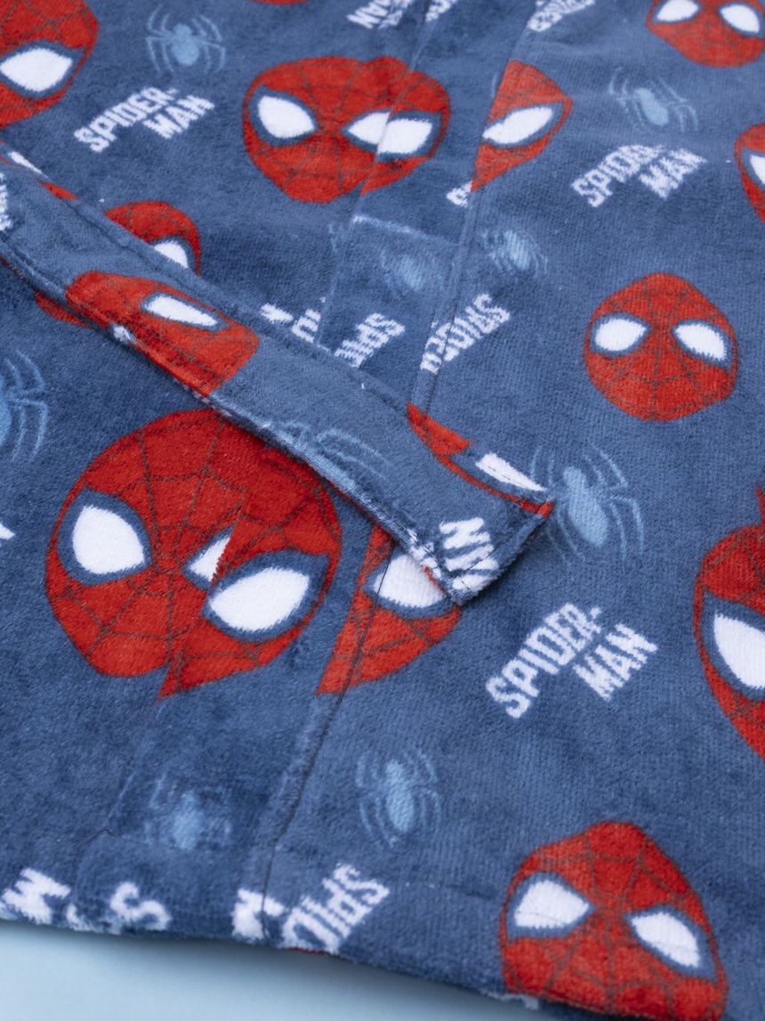 παιδικό μπουρνούζι μπλε spiderman για αγόρι - Prénatal