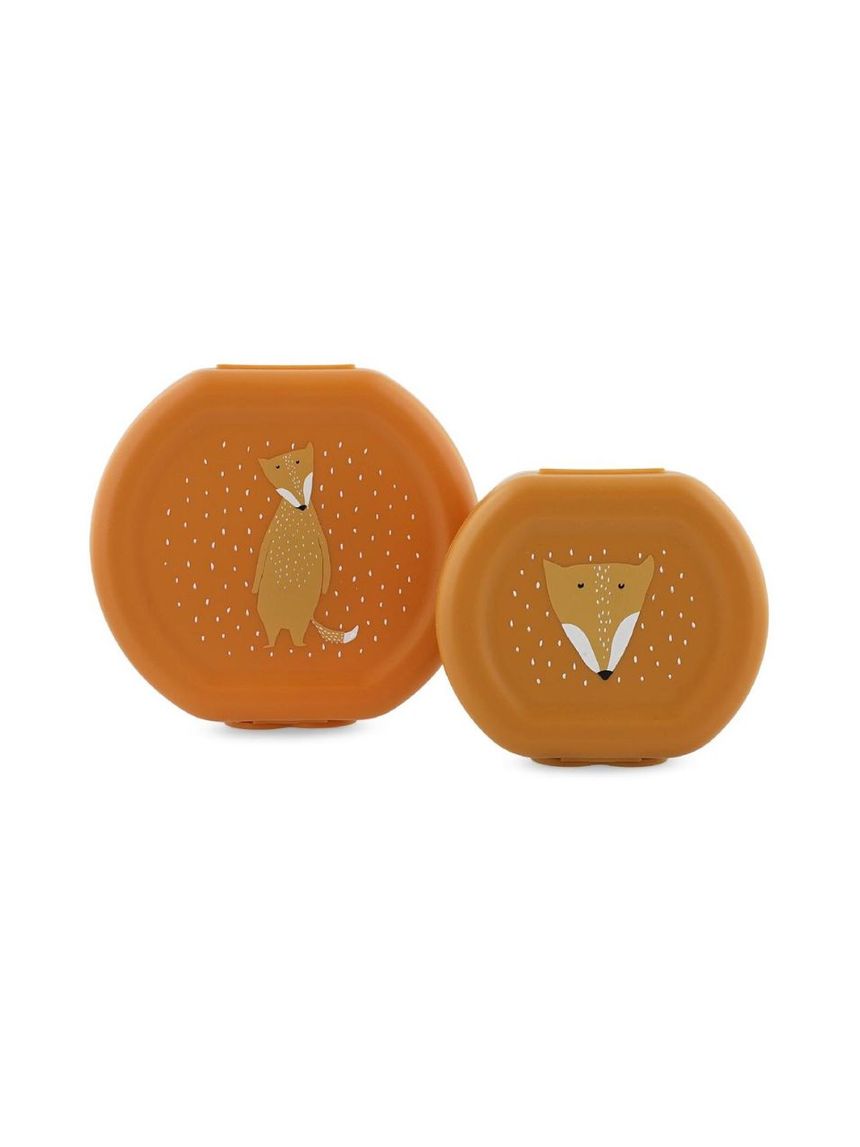 Trixie σετ φαγητοδοχεία snack box with clips 2τμχ mrs. fox t06210 - TRIXIE