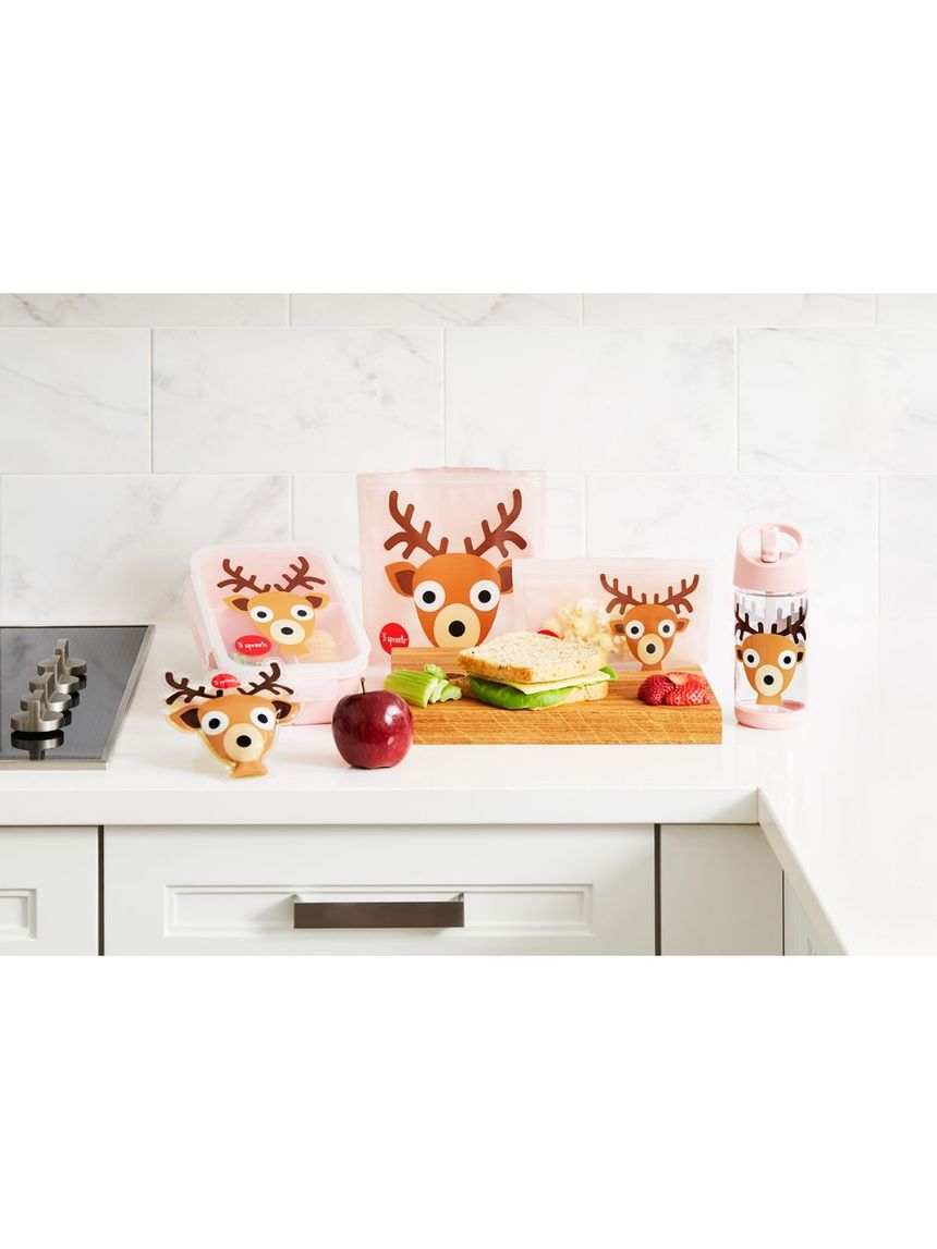 3sprouts θήκες για τα σάντουιτς 2τμχ deer 0907-iswdee - 3 sprouts