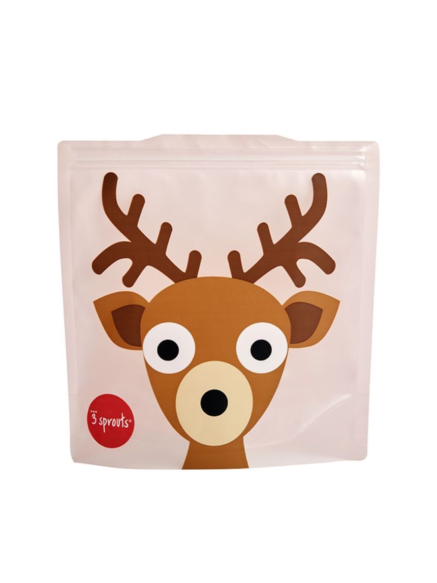 3sprouts θήκες για τα σάντουιτς 2τμχ deer 0907-iswdee - 3 sprouts