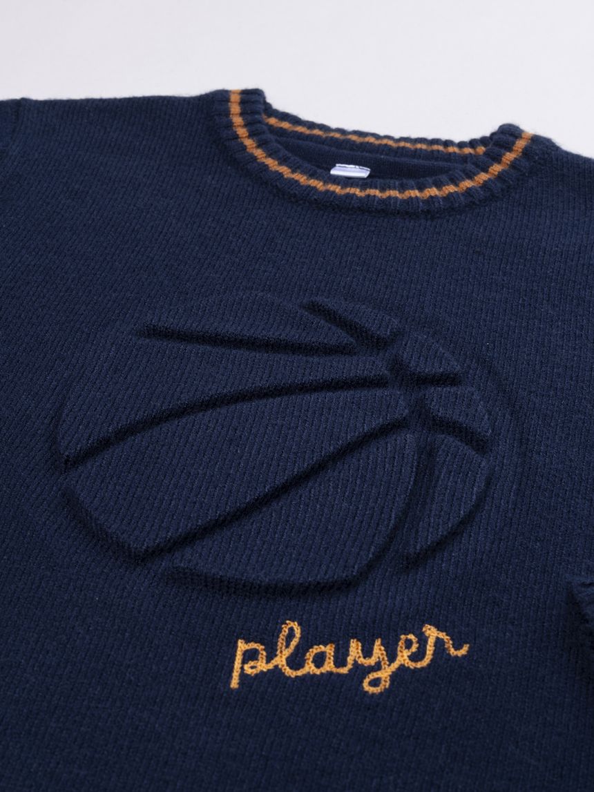 παιδικό πουλόβερ σκούρο μπλε players για αγόρι - Prénatal