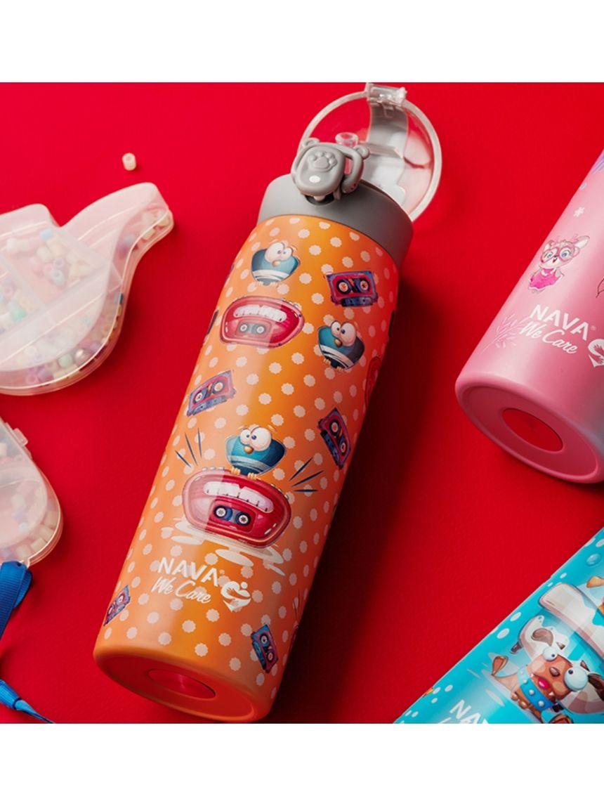 Nava παγούρι θερμός ανοξείδωτο "we care" radio cassette 500ml 10-110-017 - Nava