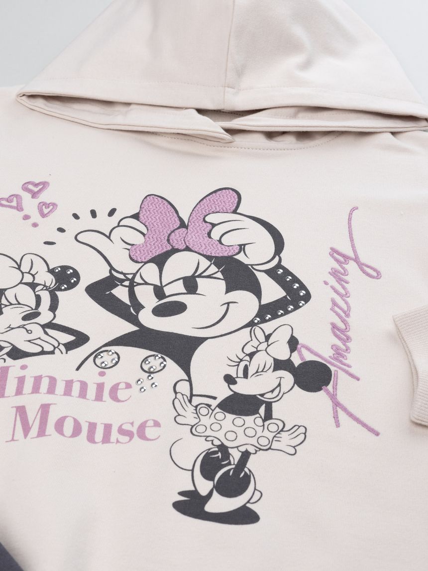 παιδικό σετ μπλούζα φούτερ και φόρμα minnie για κορίτσι - Prénatal