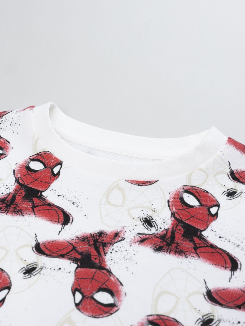 παιδική πιτζάμα λευκή spider-man για αγόρι - Prénatal