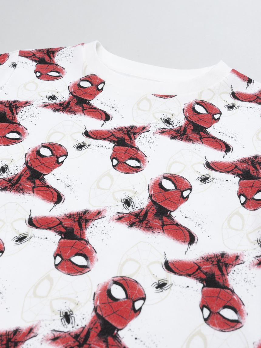 παιδική πιτζάμα λευκή spider-man για αγόρι - Prénatal
