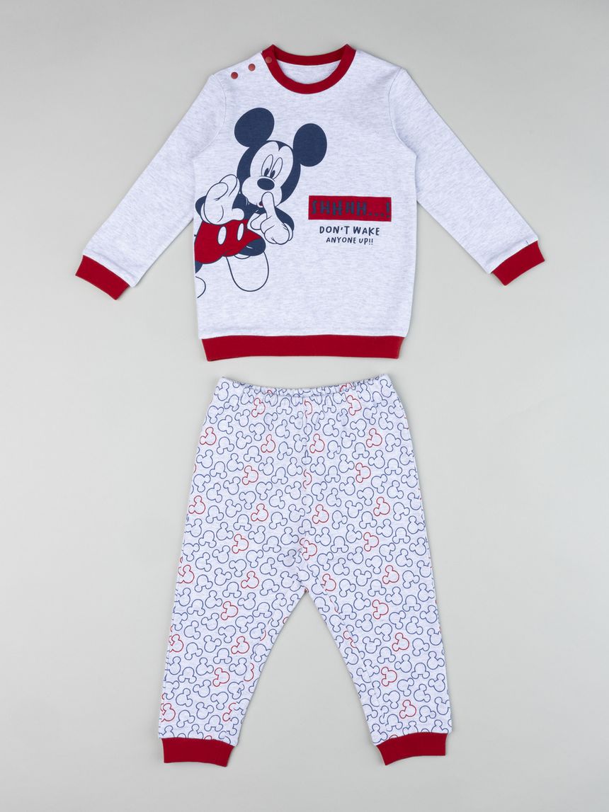 βρεφική πιτζάμα γκρι mickey για αγόρι - Prénatal