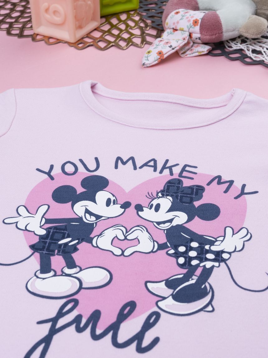 παιδική πιτζάμα ροζ minnie για κορίτσι - Prénatal