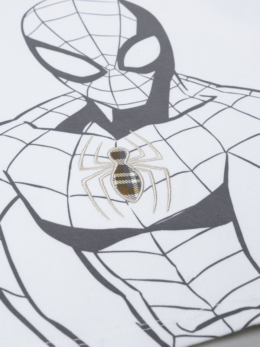 παιδική μπλούζα λευκή spider-man για αγόρι - Prénatal