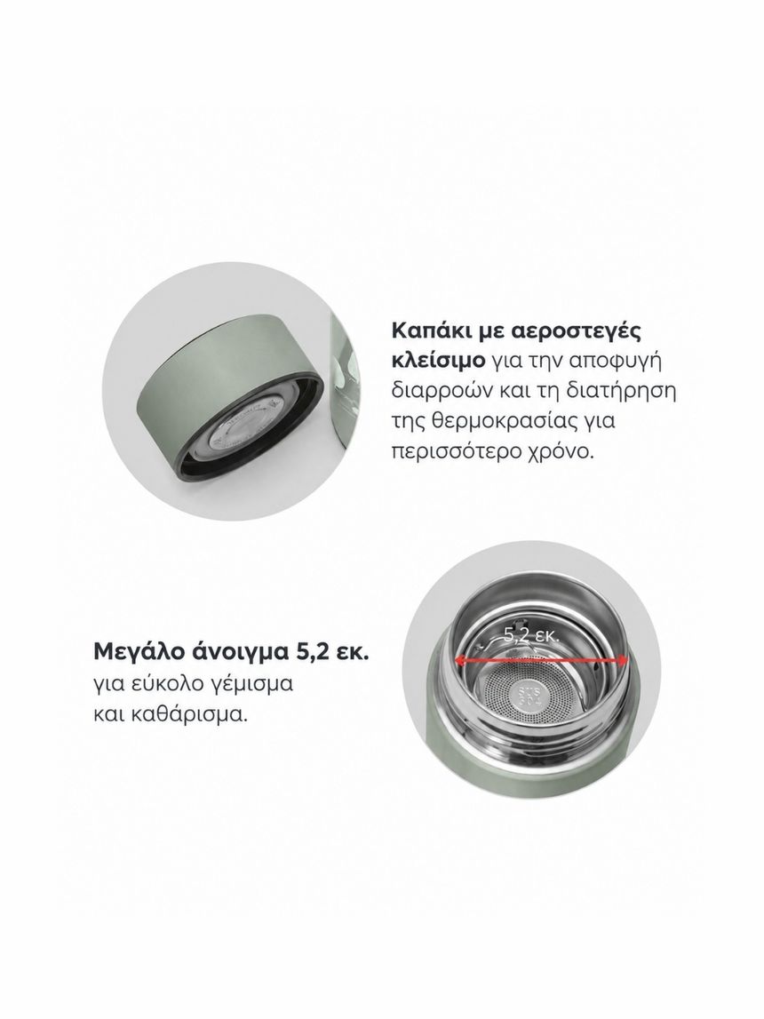 Nuvita θερμός μπουκάλι με ψηφιακό θερμόμετρο led 500ml english rose 4455 - Nuvita