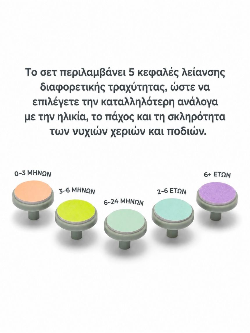 Nuvita trimmy ηλεκτρική λίμα νυχιών για βρέφη και παιδιά 1130 - Nuvita