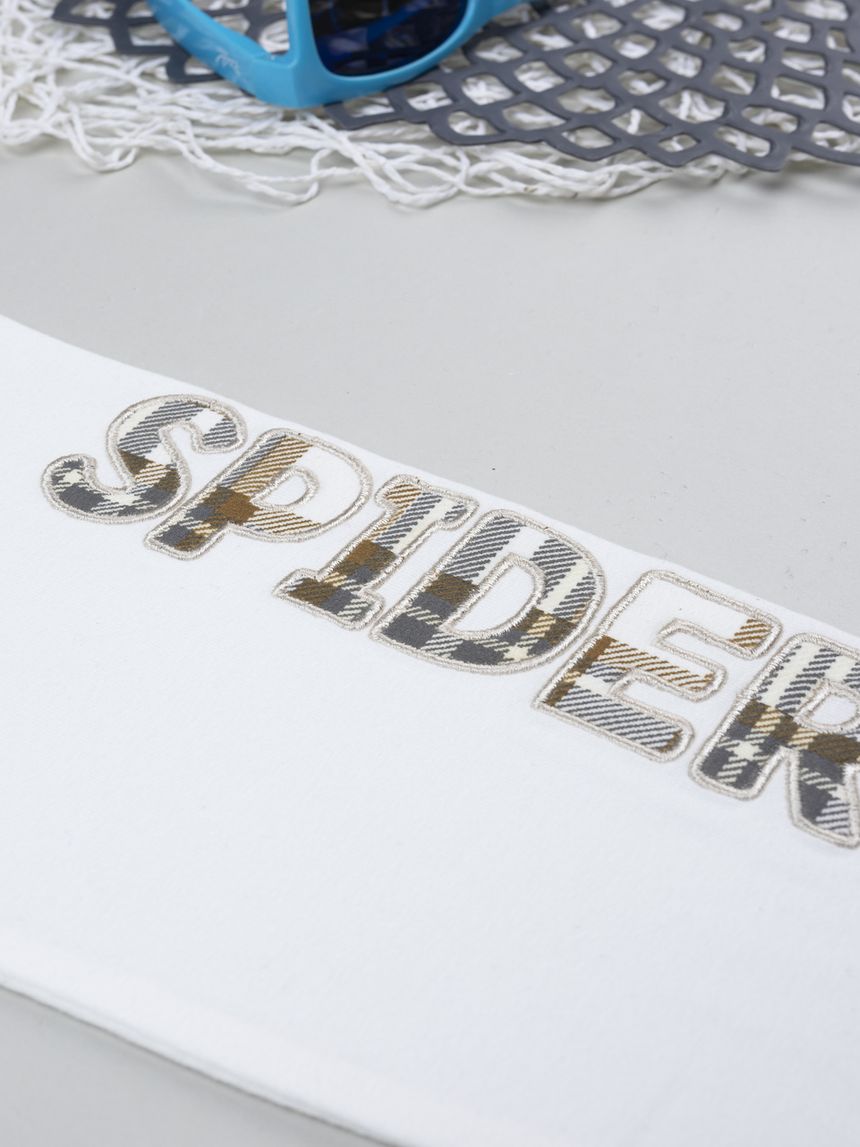 παιδική μπλούζα λευκή spider-man για αγόρι - Prénatal