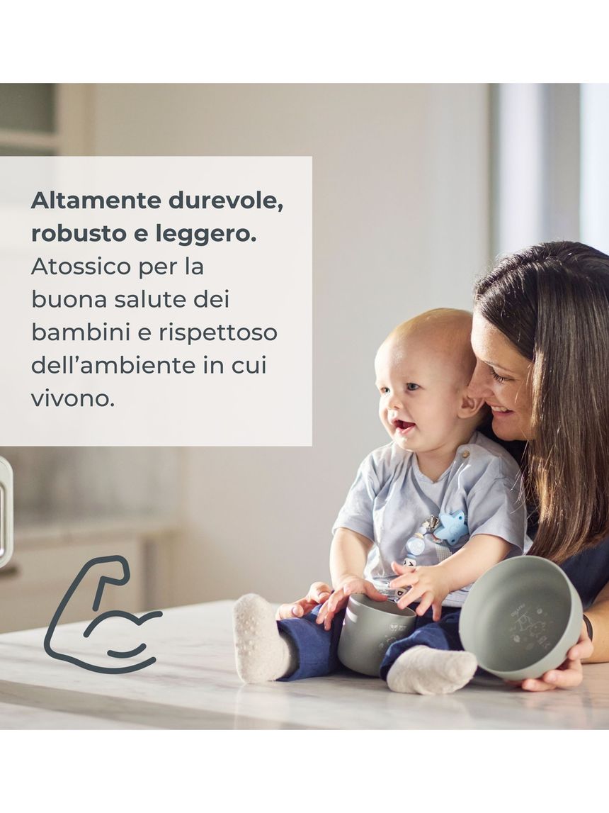 Nuvita σετ φαγητού από βιοπλαστικό sage green 8465 - Nuvita