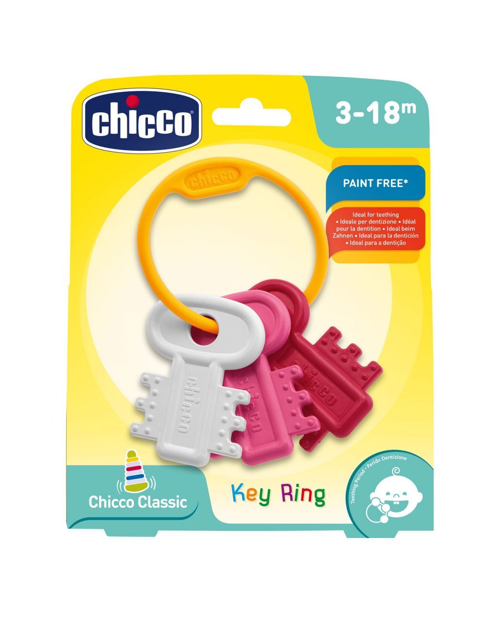 Chicco χρωματιστά κλειδιά ροζ y02-63216-10 - Chicco