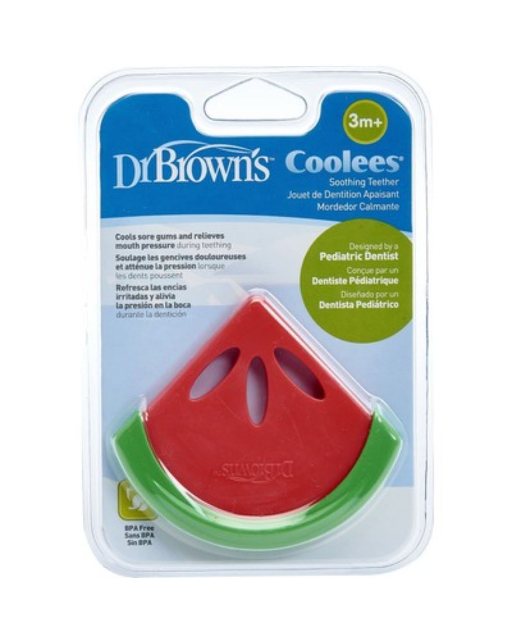 Dr. brown's δροσιστικός κρίκος οδοντοφυΐας καρπούζι 3m+ te220p2 - Dr Browns
