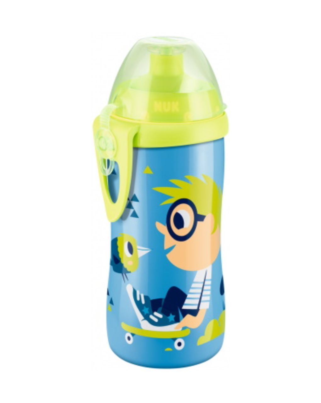 Nuk first choice junior cup παγούρι με κλιπ & καπάκι push-pull 300ml 18m+ (διάφορα σχέδια) - Nuk