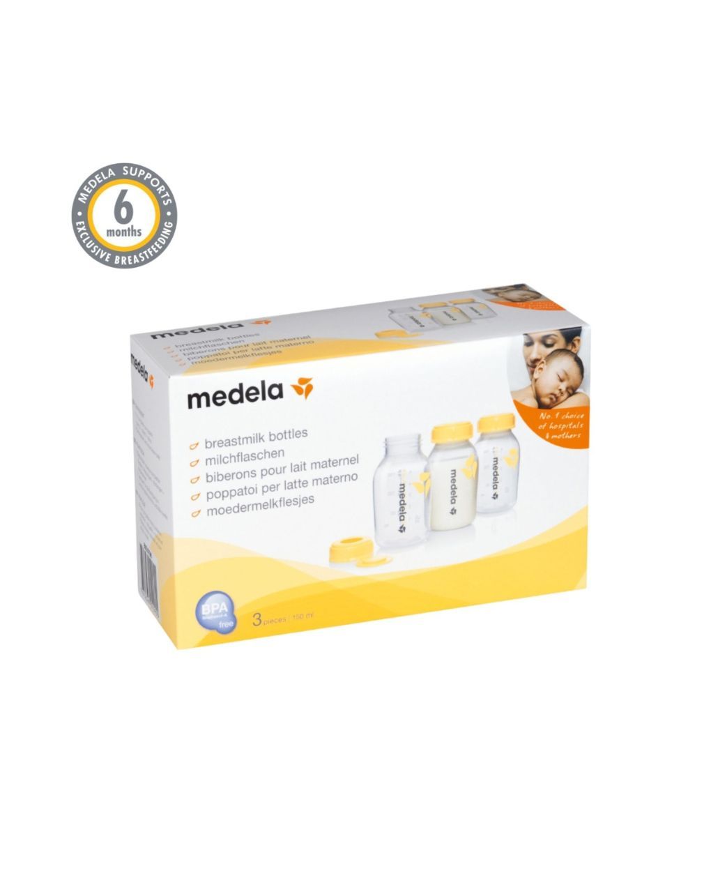 Medela breast milk bottles φιάλες μητρικού γάλακτος 150ml x 3τμχ - Medela