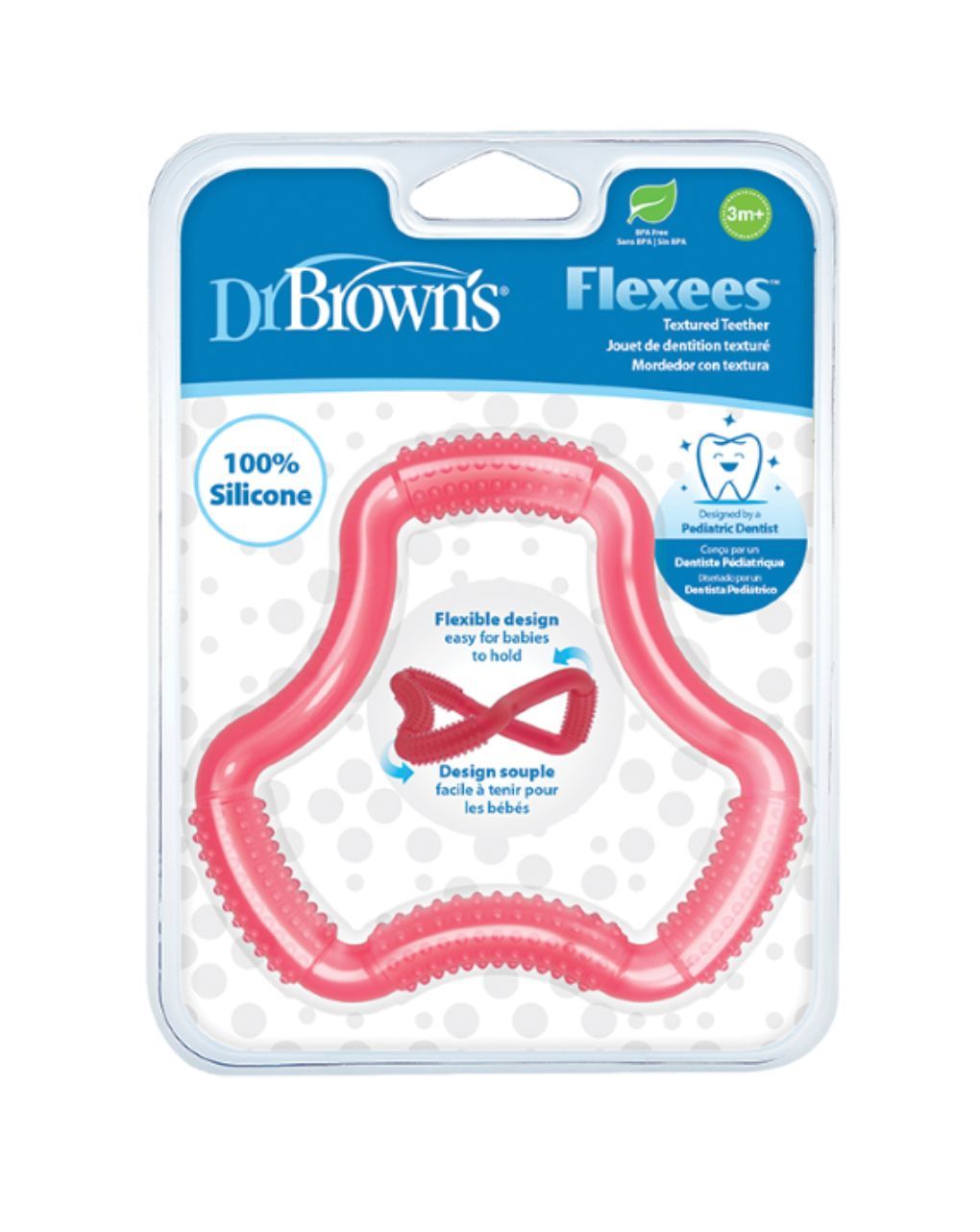 Dr. brown's κρίκος οδοντοφυΐας ροζ te-101 - Dr Browns