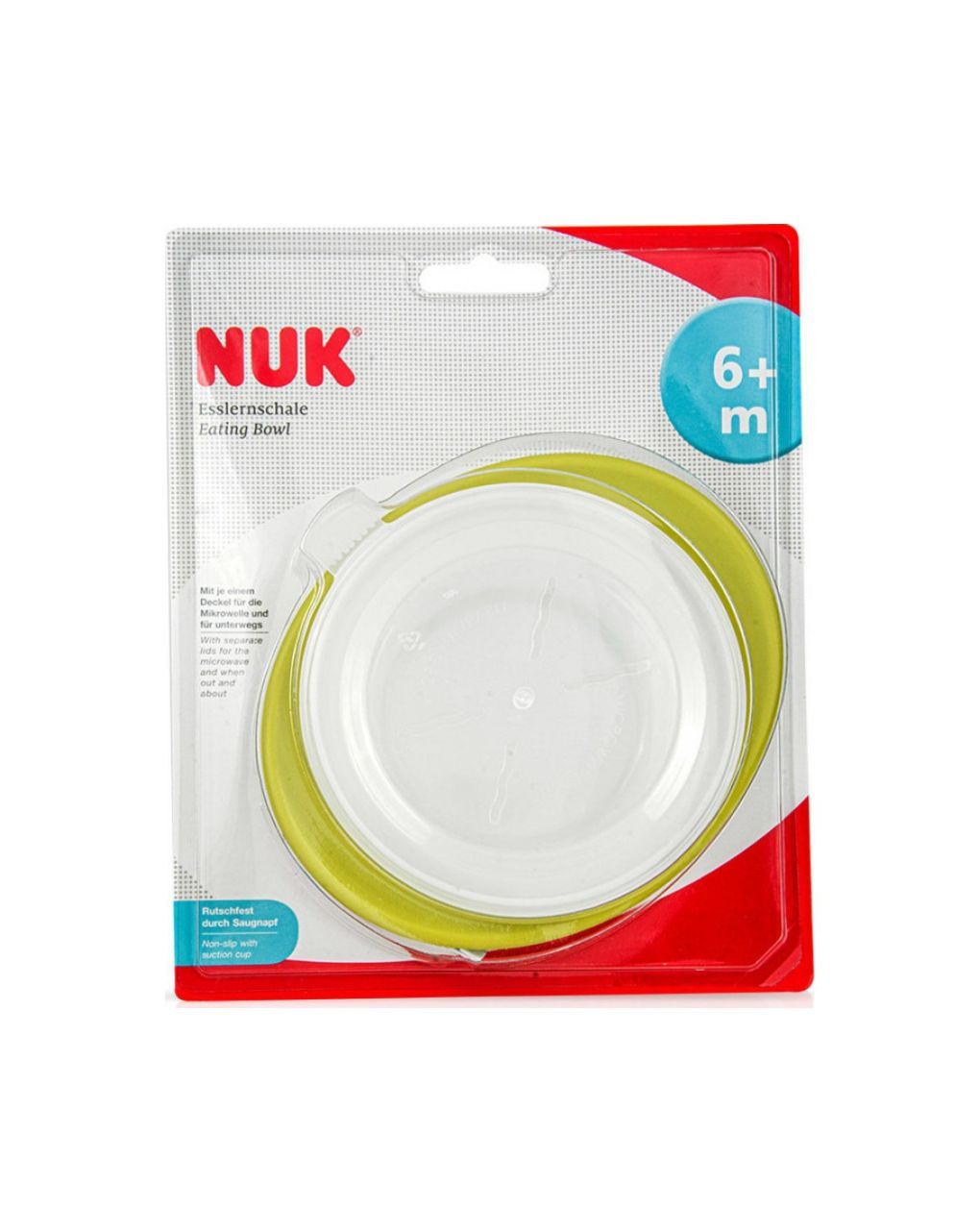 Nuk easy learning μπολ φαγητού με 2 καπάκια 6m+ 10.255.192 (2 χρώματα) - Nuk