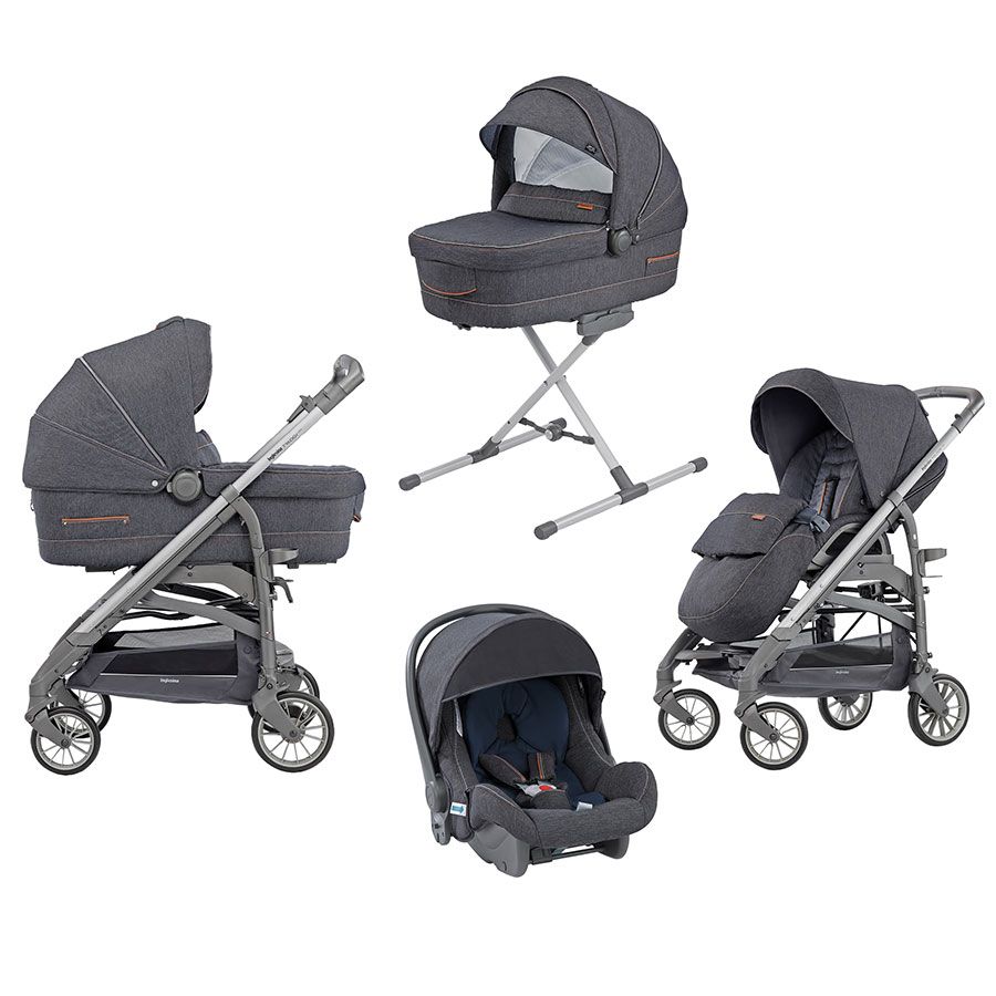 Inglesina σύστημα μετακίνησης trilogy quattro 3 σε 1 village denim - city ardesia - Inglesina