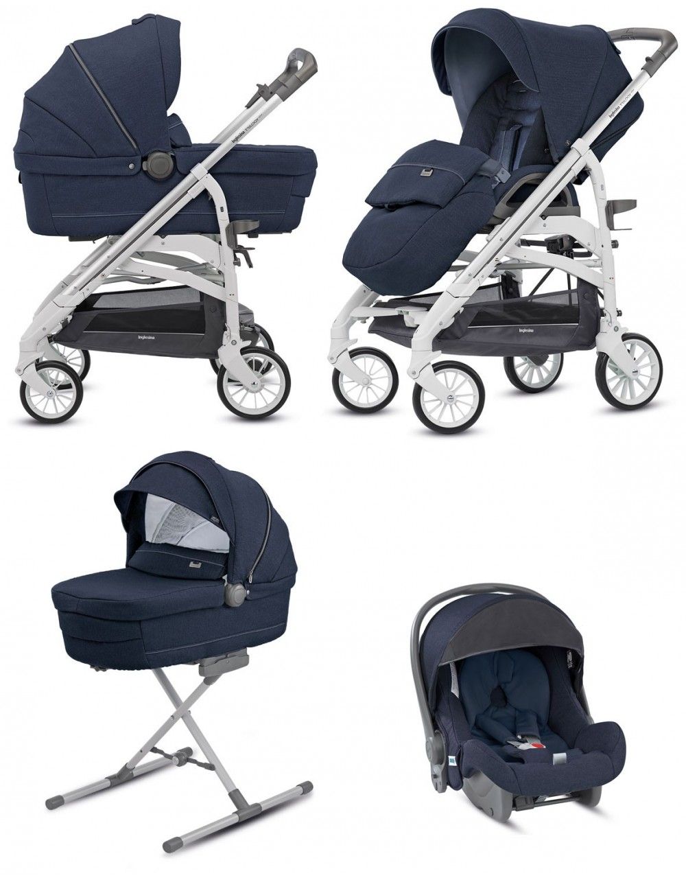 Trilogy unito bianco city imperial blue - Inglesina