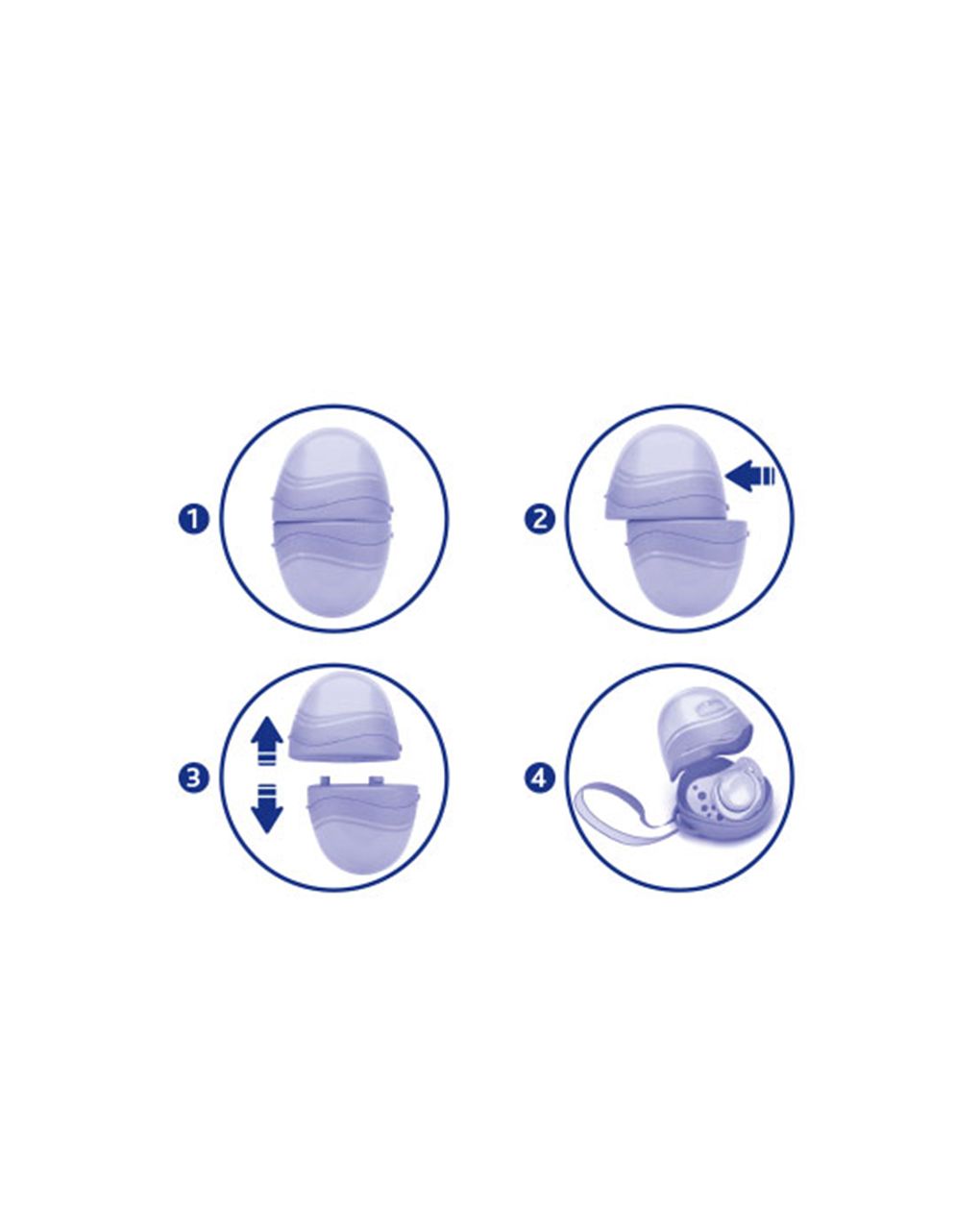 διπλη θηκη για πιπιλα λευκη - Chicco