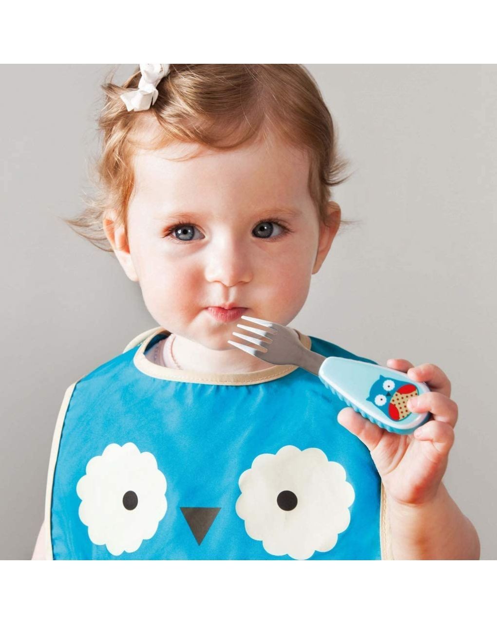 Skip hop zoo utensil σετ κουτάλι & πιρούνι owl 29-2903004-02 - SKIP HOP