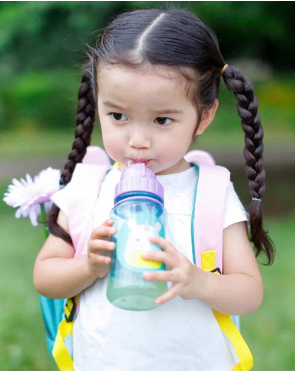 Skip hop zoo πλαστικό παγούρι με καλαμάκι 350ml unicorn 29-2903003-06 - SKIP HOP