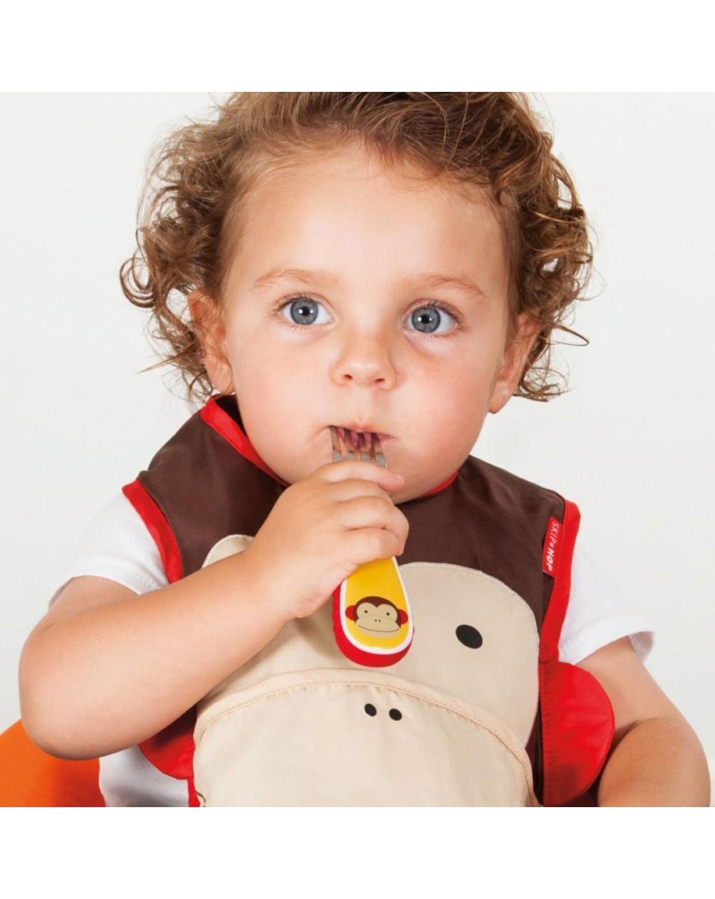 Skip hop zoo utensil σετ κουτάλι & πιρούνι monkey 29-2903004-01 - SKIP HOP