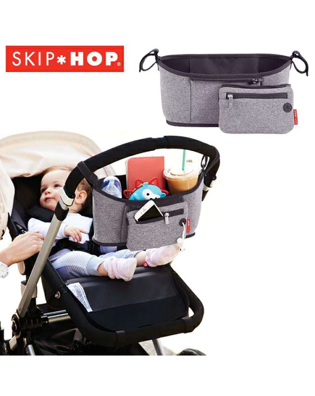 Organizer για καροτσια-heather grey - SKIP HOP