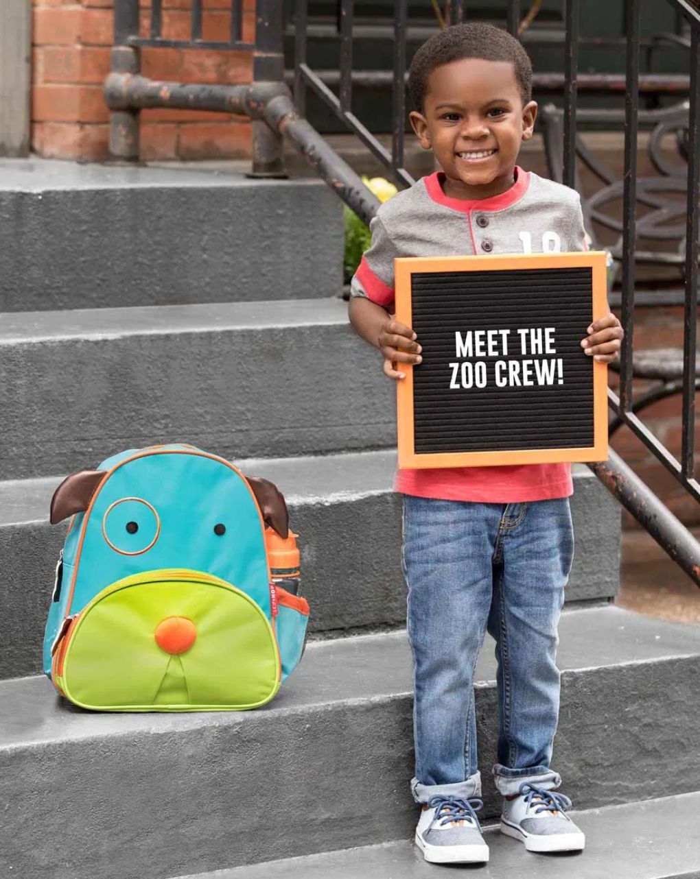 Skip hop zoo παιδική τσάντα πλάτης dog f709bg004ws01m - SKIP HOP