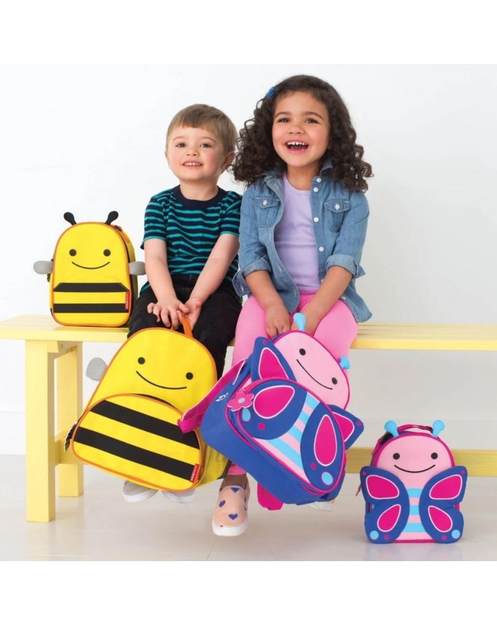 Skip hop zoo παιδική τσάνατα πλάτης bee f709bg006ws01m - SKIP HOP