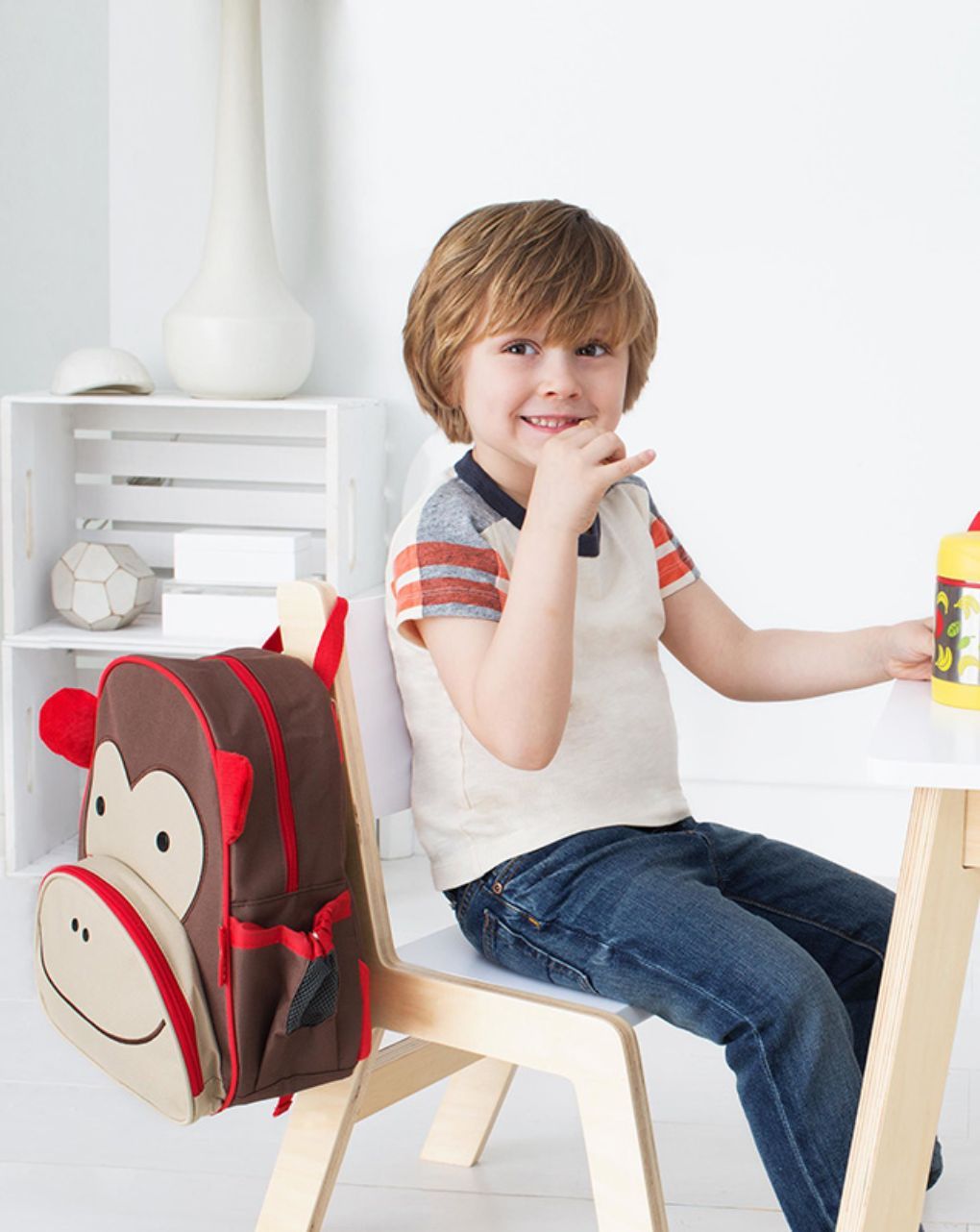 Skip hop zoo παιδική τσάντα πλάτης monkey 29-2902001-01 - SKIP HOP
