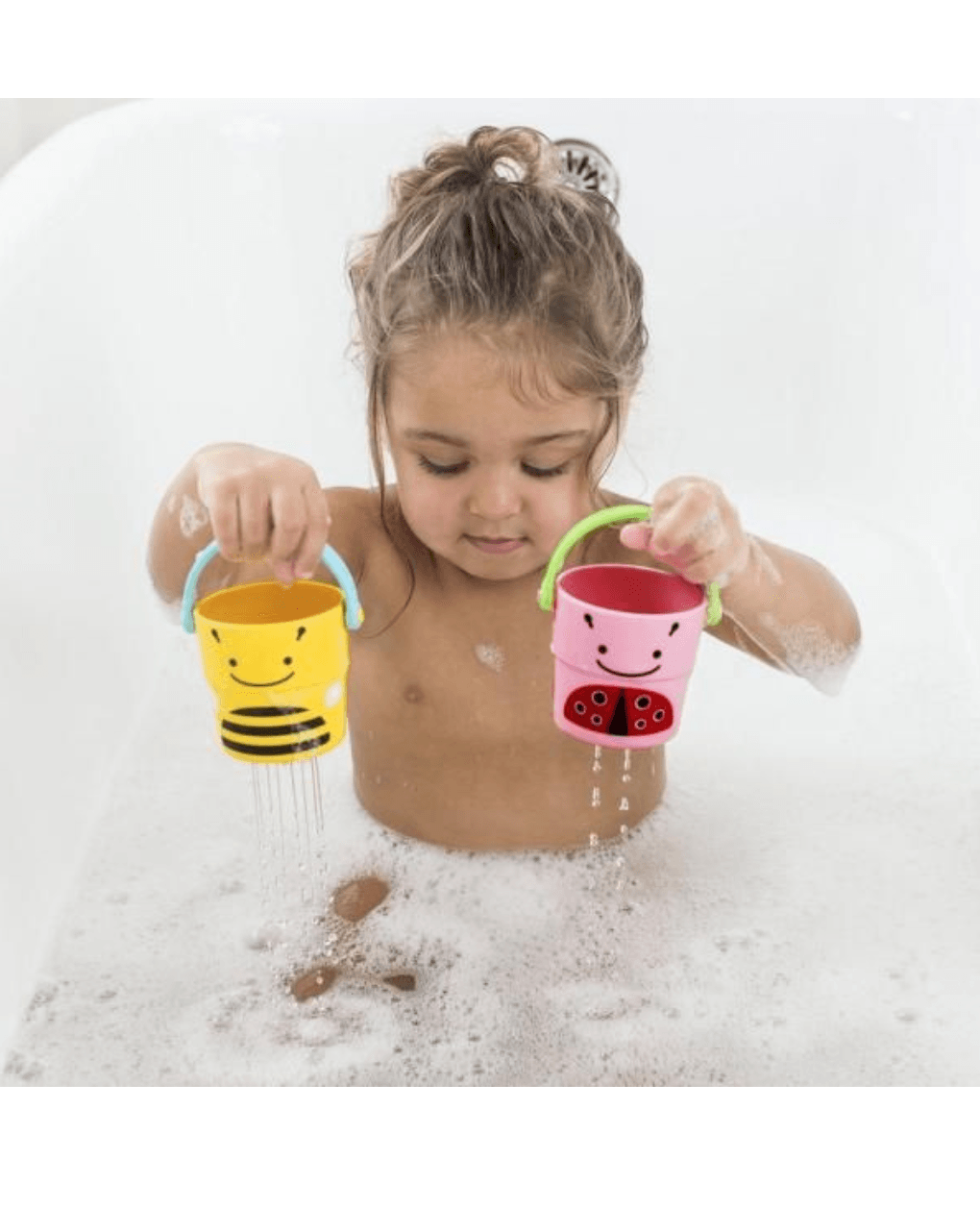 Skip hop παιχνίδια μπάνιου zoo stack & pour buckets 9m+ - SKIP HOP