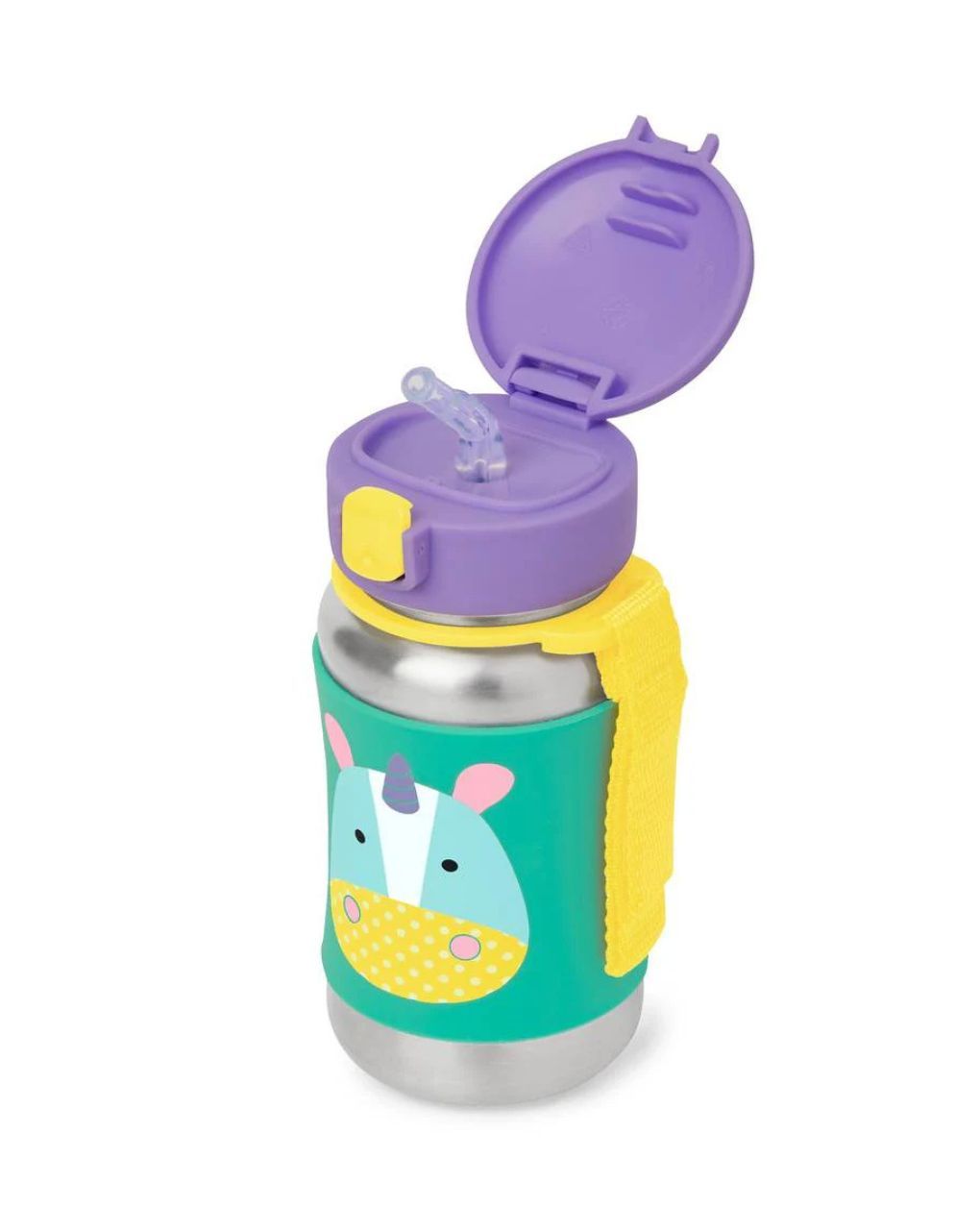 Skip hop zoo stainless steel παγούρι με καλαμάκι 350ml unicorn 29-2903011-06 - SKIP HOP
