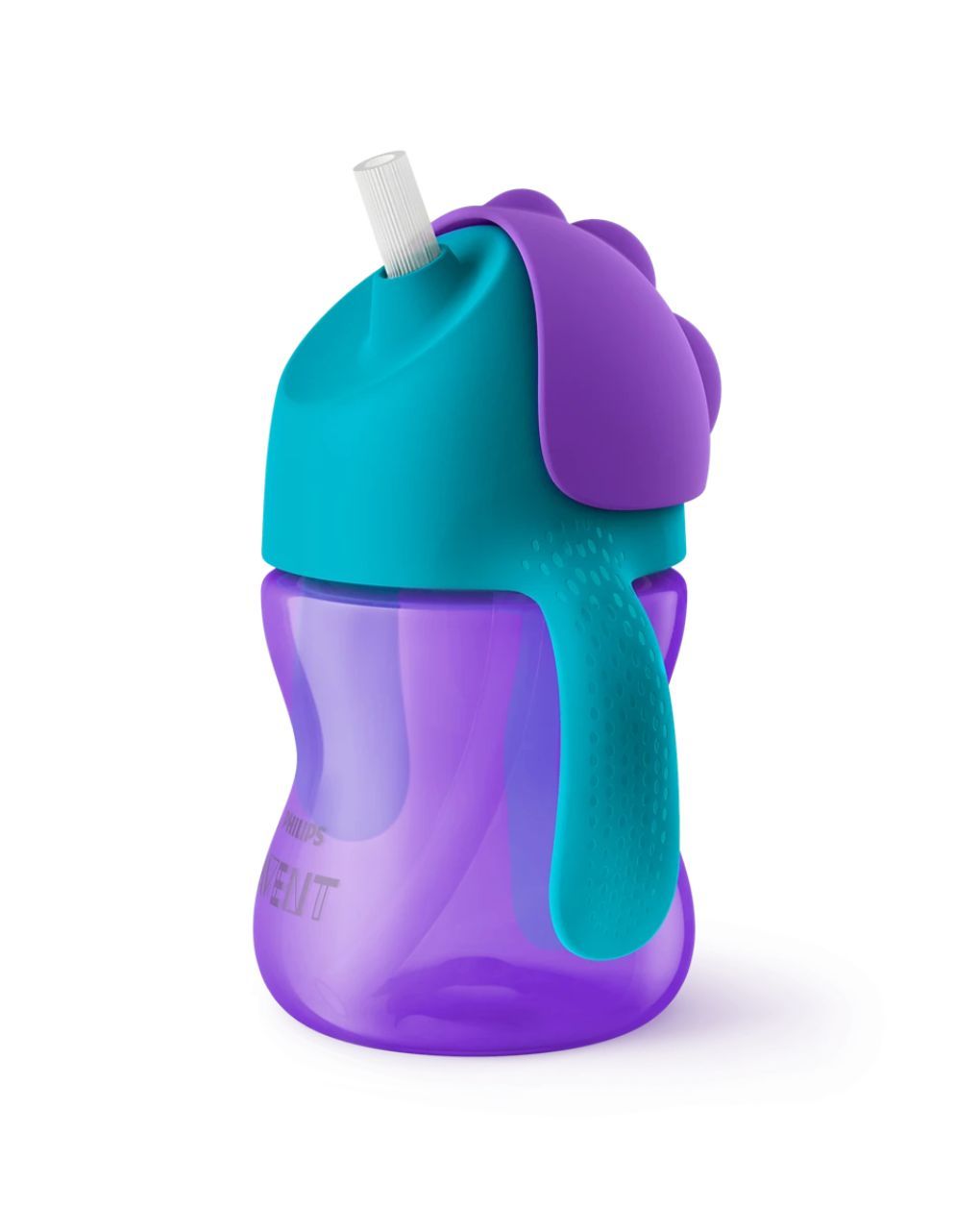 Philips avent εκπαιδευτικό ποτηράκι με καλαμάκι 200ml μωβ scf796/02 - Philips Avent