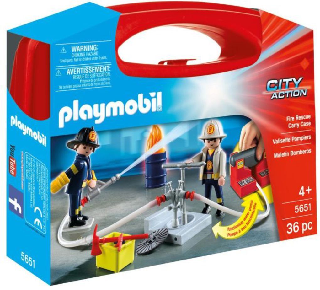 Playmobil βαλιτσακι πυροσβεστες με αντλια νερου - Playmobil
