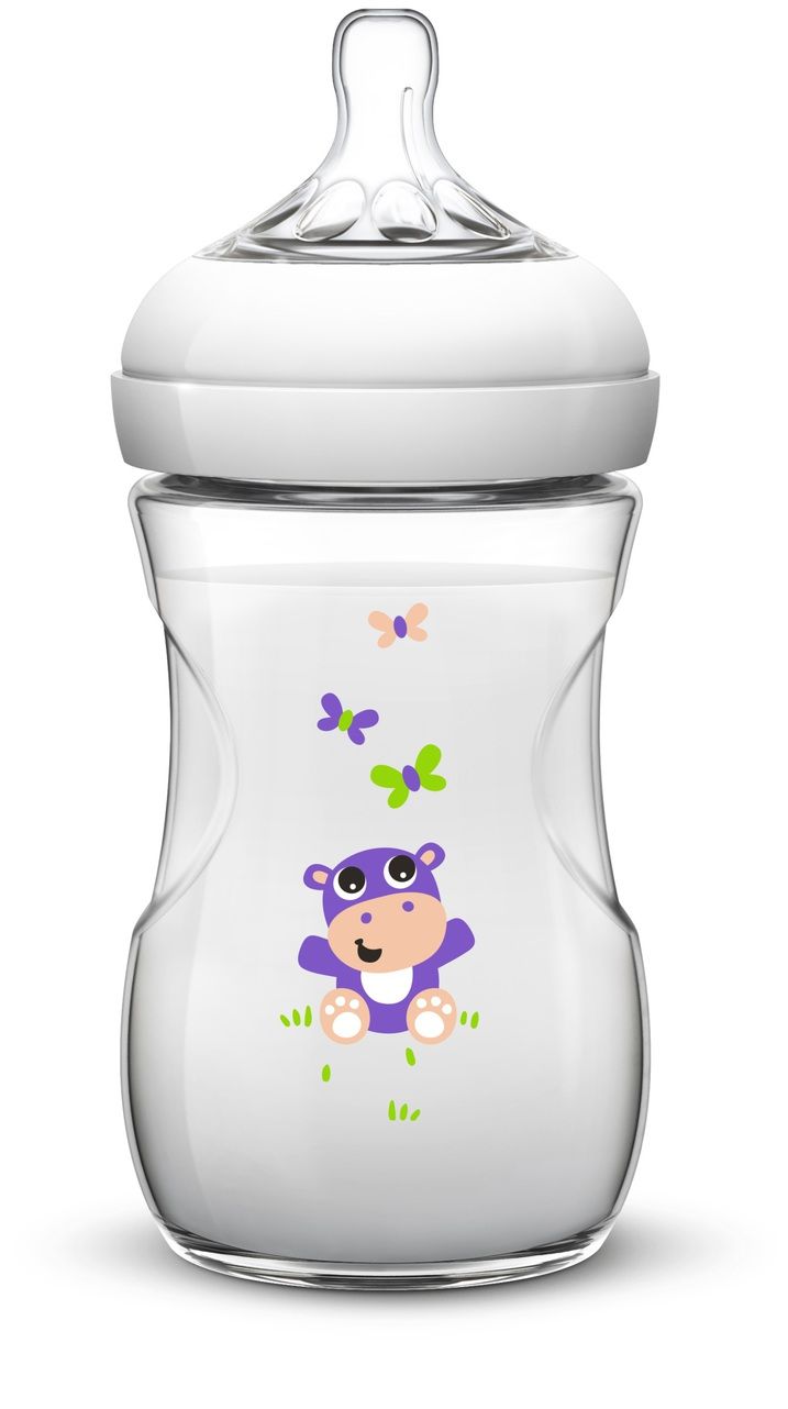 Natural μπιμπερο 260ml, ιπποποταμος - Philips Avent