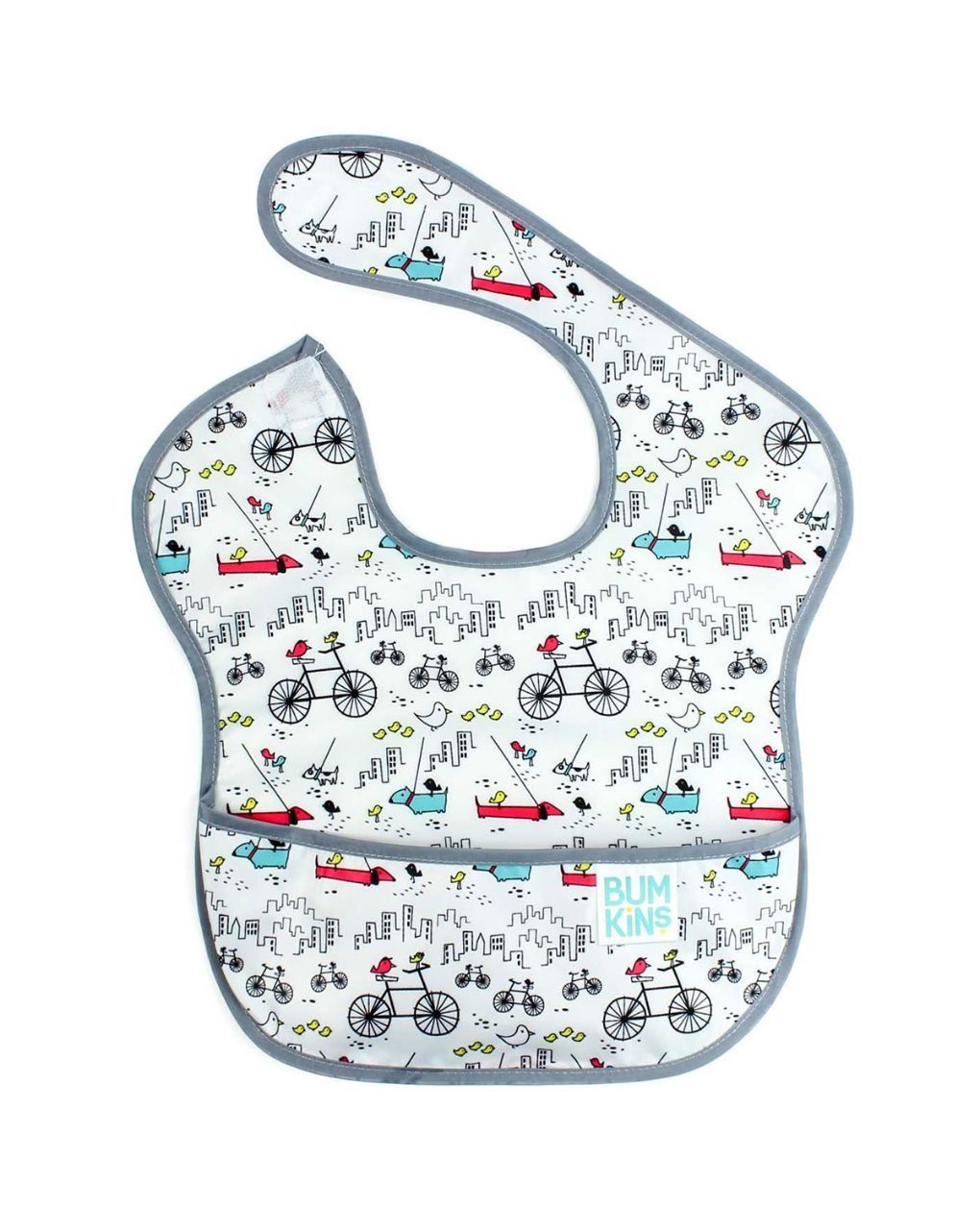 Bumkins αδιάβροχη σαλιάρα urban birds 6-24m 3303115