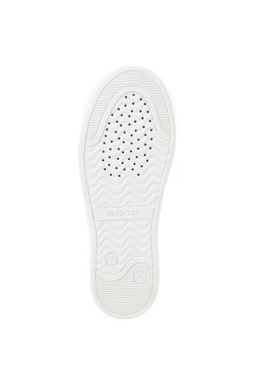 Sneakers geox j djrock white/dk red μεγ.28-34 για αγόρι - Geox