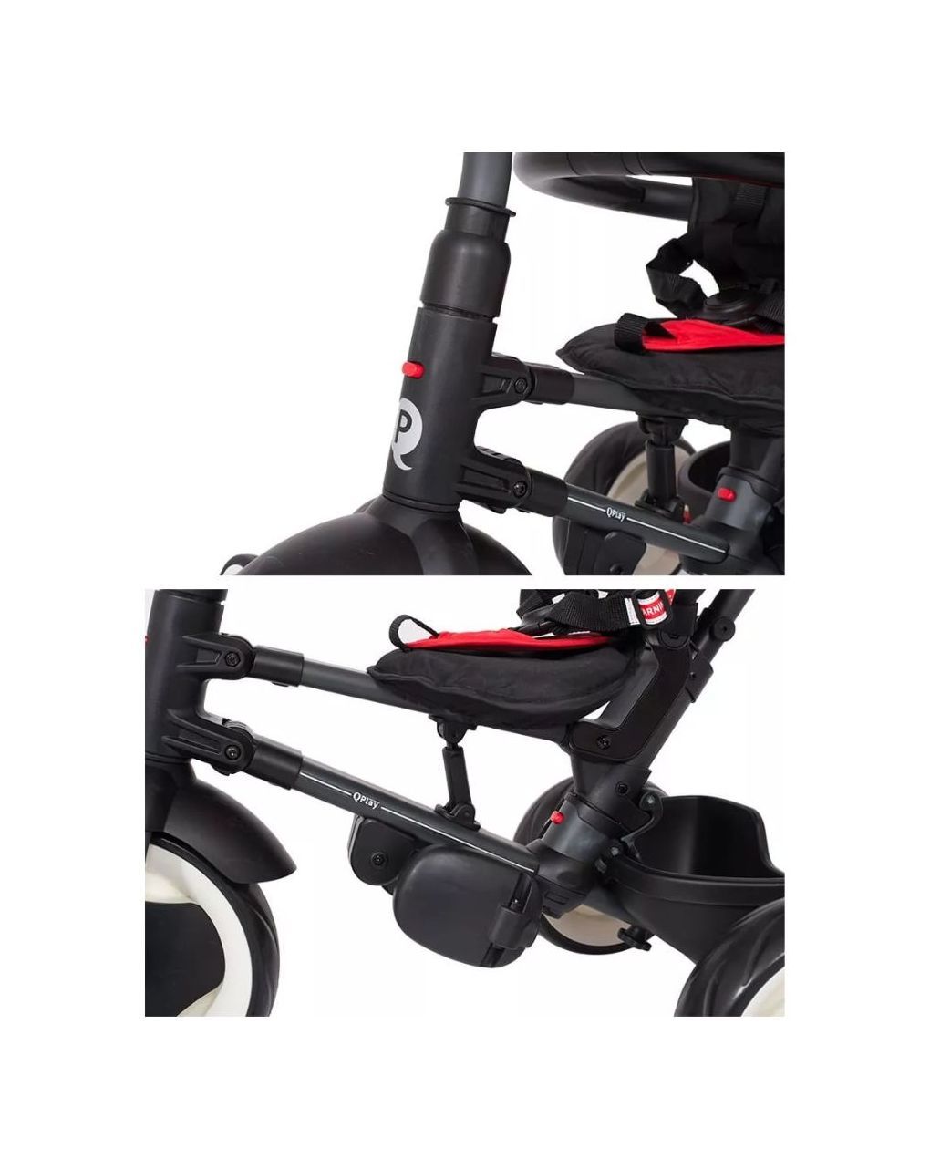 Qplay rito eva wheels κόκκινο σπαστό τρίκυκλο ποδηλατάκι 01-1212037-06 - QPLAY