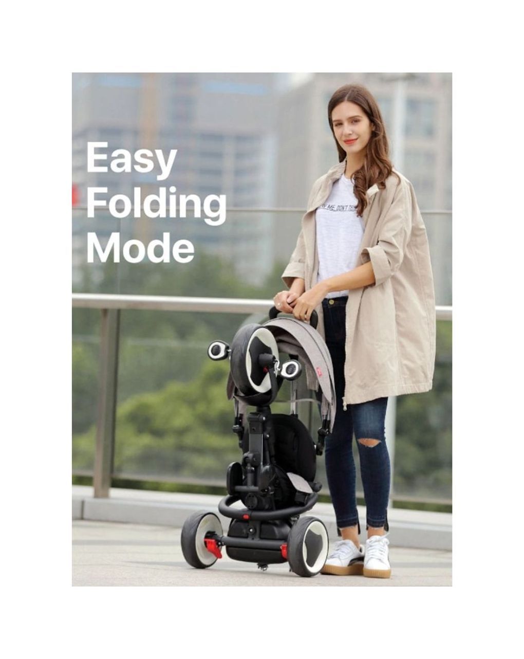 Qplay rito eva wheels κόκκινο σπαστό τρίκυκλο ποδηλατάκι 01-1212037-06 - QPLAY