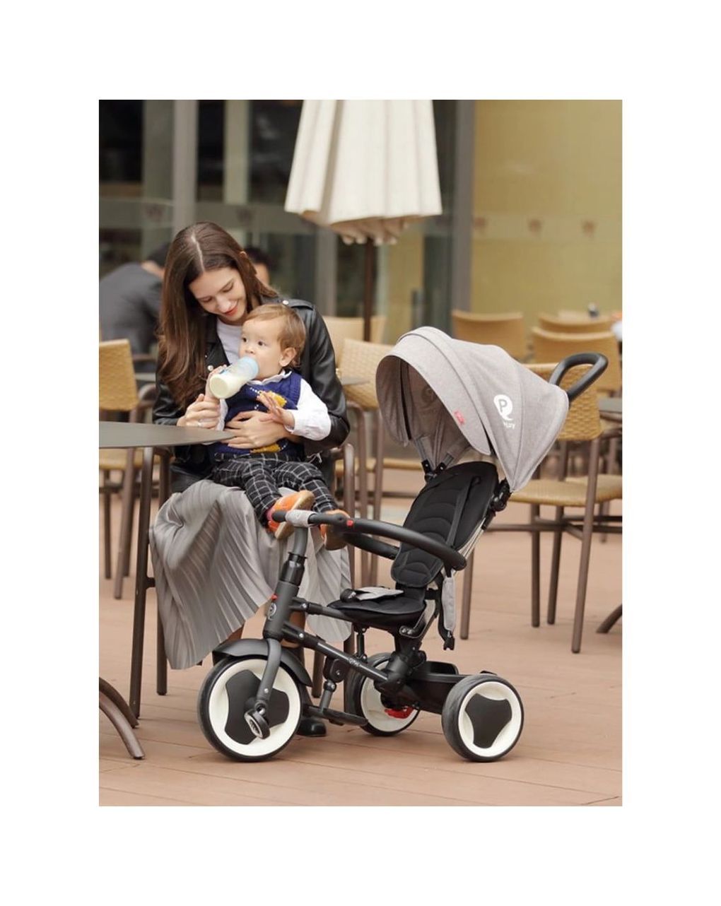 Qplay rito eva wheels κόκκινο σπαστό τρίκυκλο ποδηλατάκι 01-1212037-06 - QPLAY