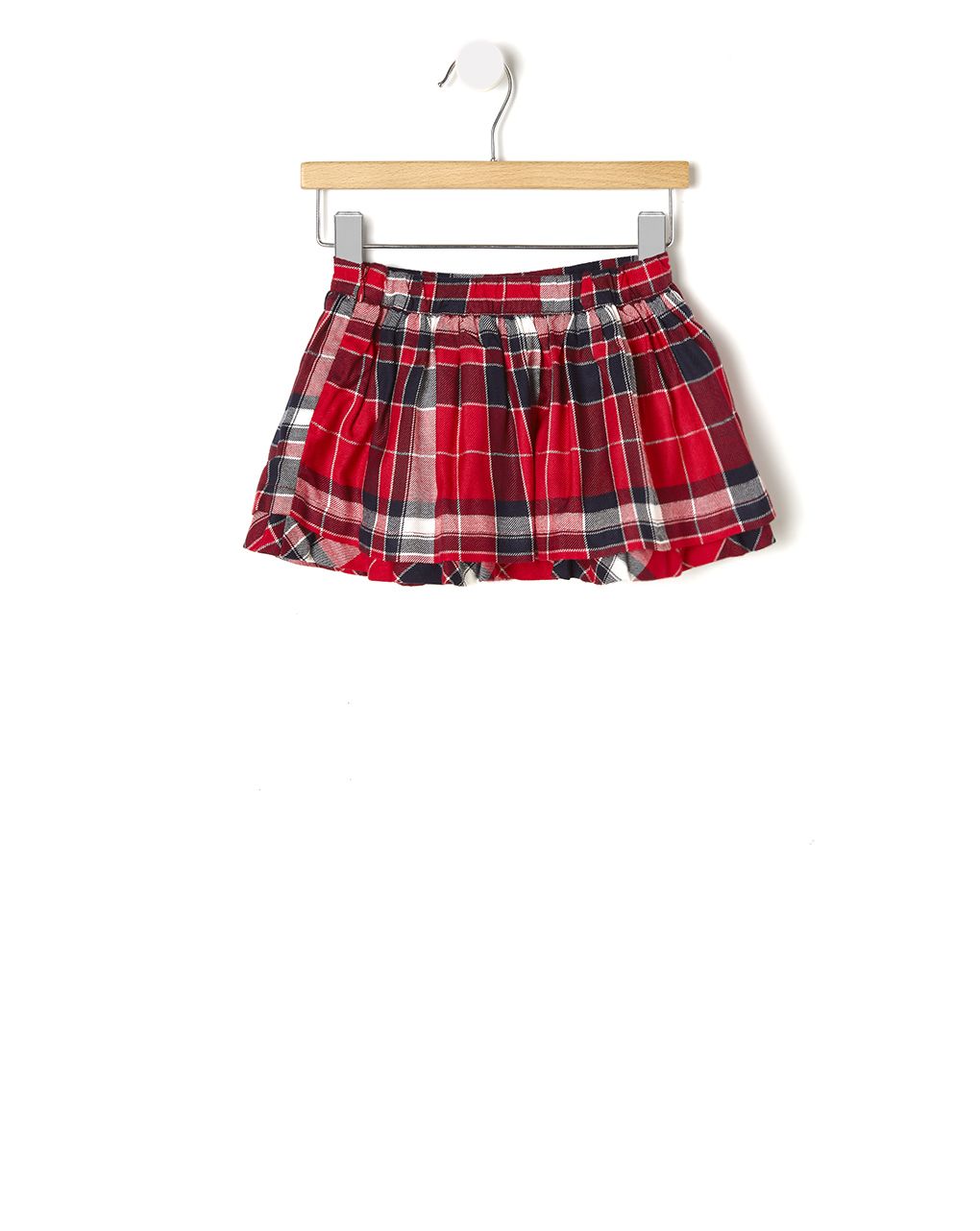 βρεφική φούστα καρό κόκκινη με lurex για κορίτσι - Prénatal