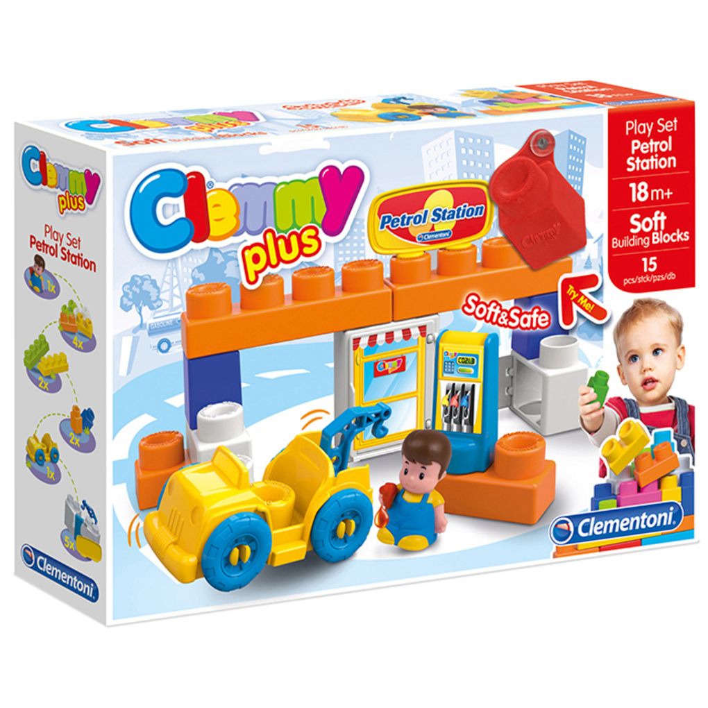 Clemmy βενζιναδικο 15 μαλακα τουβλακια - Clementoni